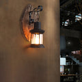 Epoch Wall Lamp Leaf Shape Vintage, Wood/Metal, Bedroom | ventumra