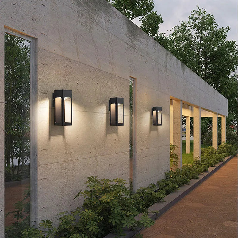 Solith Modern Waterproof Minimalist Geometric Outdoor Wall Light | ventumra
