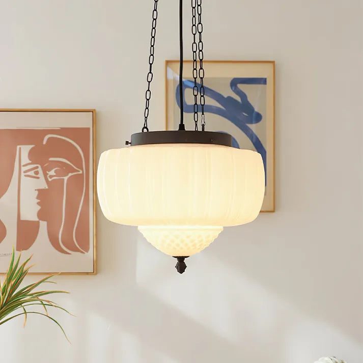 LyraNova White Minimalist Pendant Light for Modern Interiors
