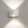 Tronix Modern Rectangular Metal Outdoor Wall Lamp, Black/White, Water-wave - Neutralighting