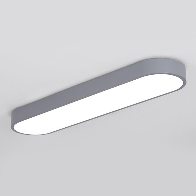Arisha Oval Flush Mount LED Ceiling Light, Black/White/Grey/Gold | ventumra