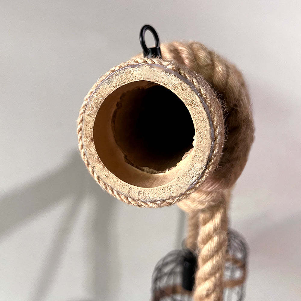 Silva Vintage 3 Heads Wood Rope Pendant Light | ventumra
