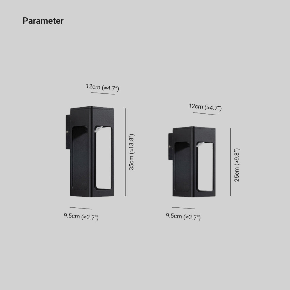 Solith Modern Waterproof Minimalist Geometric Outdoor Wall Light | ventumra