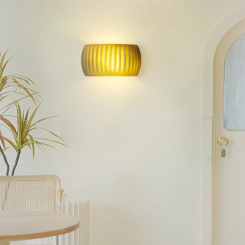 Aria Modern LED Indoor Wall Lamp Orange/Green Resin Bedroom - Neutralighting