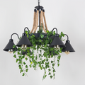 Arisha Retro LED Chandelier Black Metal Restaurant/Bar/Living Room - Neutralighting
