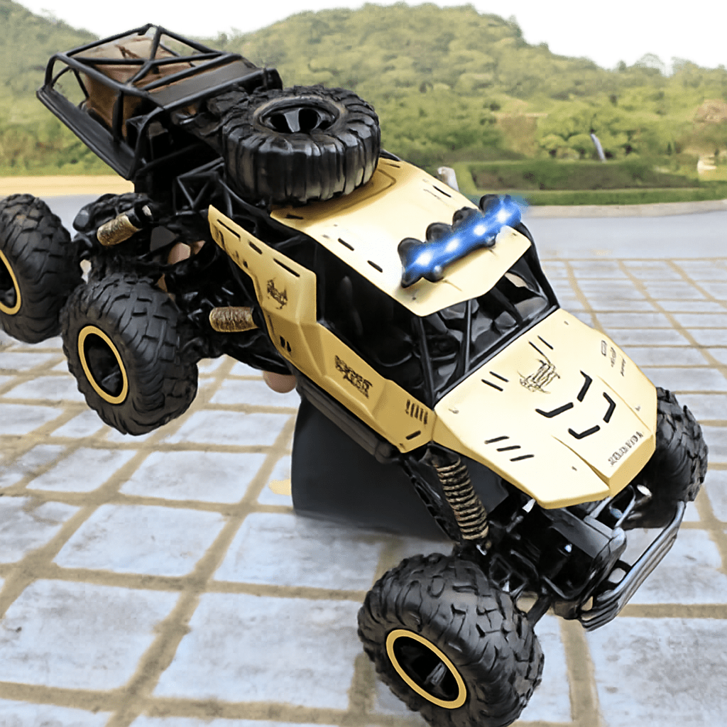 TrailRover 6WD Remote-Controlled Monster Truck — Direct Wheel Traction, Flexible Spring Suspension