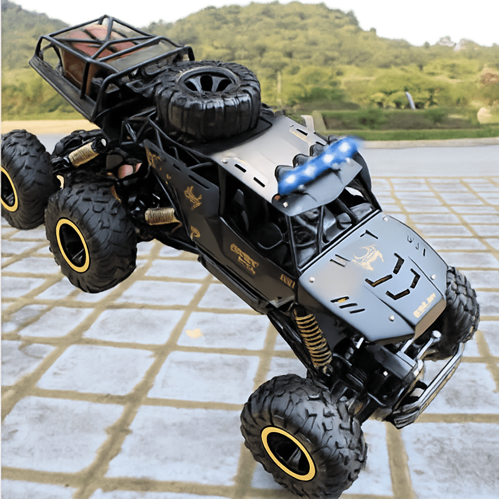 TrailRover 6WD Remote-Controlled Monster Truck — Direct Wheel Traction, Flexible Spring Suspension