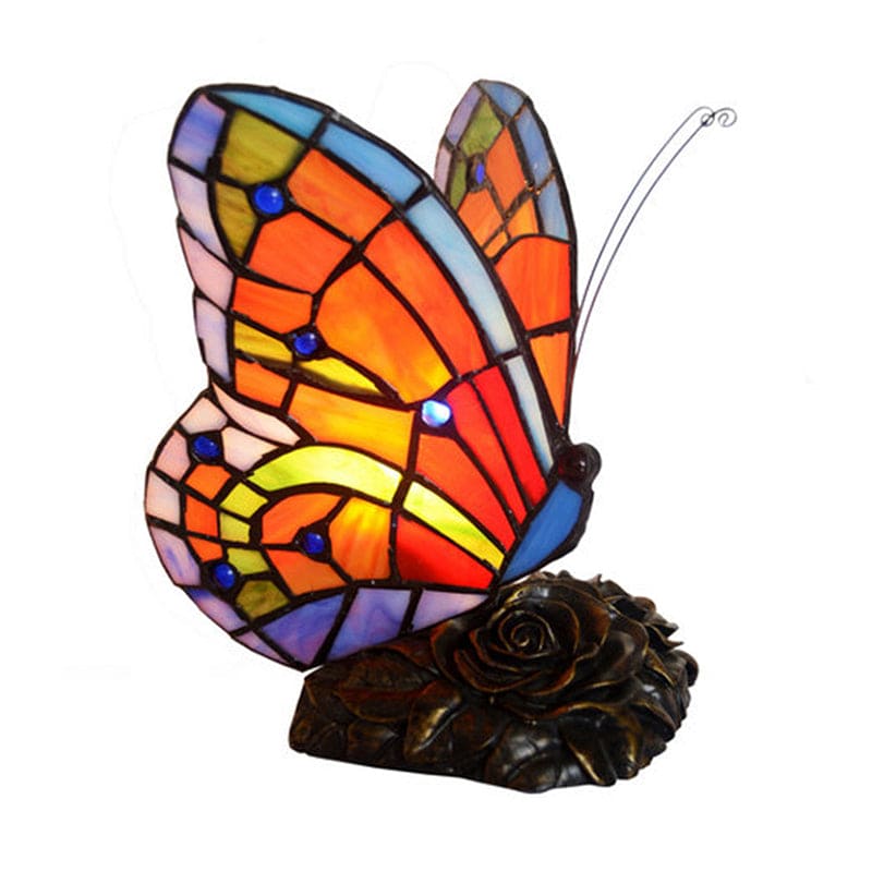LyriaGlow Scented Night Lamp With Butterfly Top, Rose Base