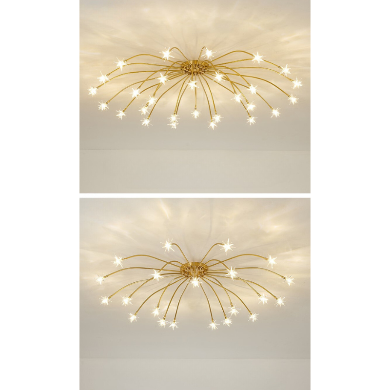 Arisha Art Deco Starry  Flush Mount Ceiling Light | ventumra
