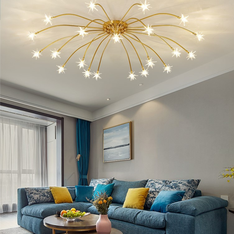Arisha Art Deco Starry  Flush Mount Ceiling Light | ventumra