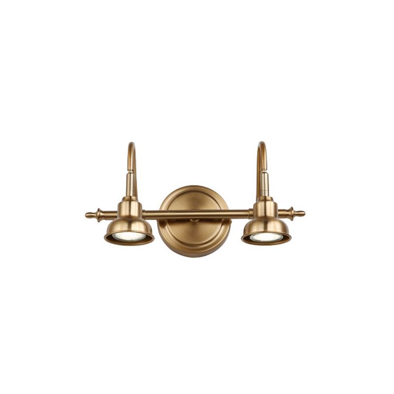 Tiffany Vintage Round Arc Vanity Wall Lamp, Gold, Bedroom | ventumra