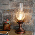 LumaRetro | Vintage Crackle Glass Bedside Accent Lamp