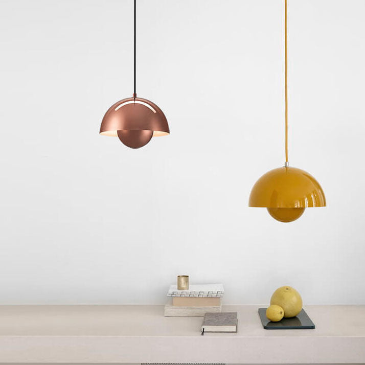 Nordora Nordic Inspired 1 Light Semicircle Dome Pendant Lamp