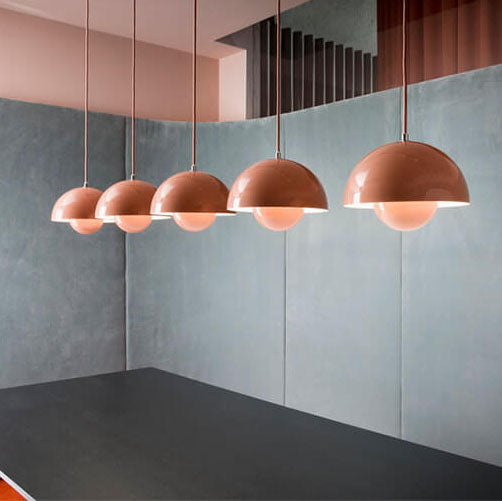 Nordora Nordic Inspired 1 Light Semicircle Dome Pendant Lamp