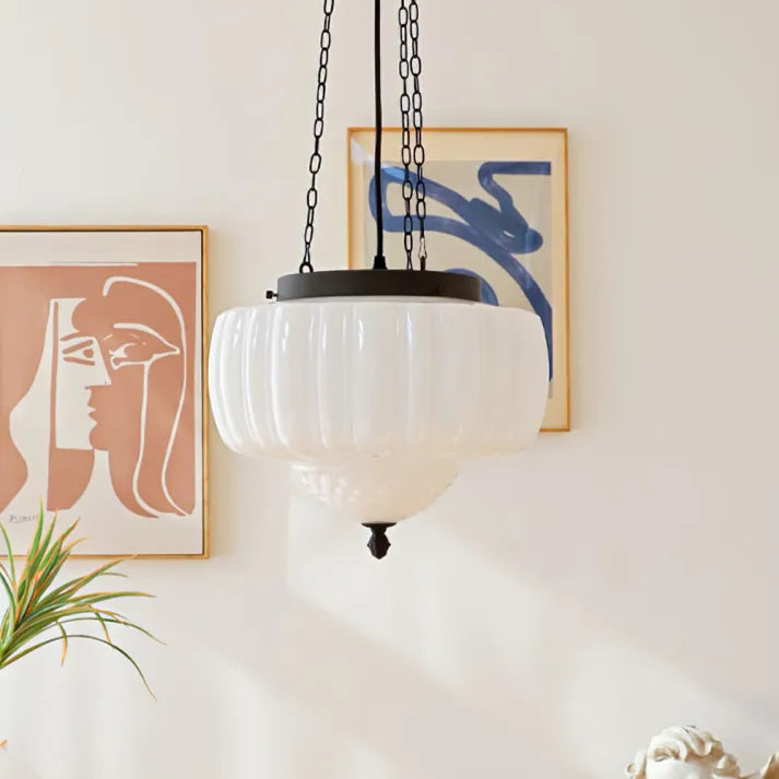 LyraNova White Minimalist Pendant Light for Modern Interiors