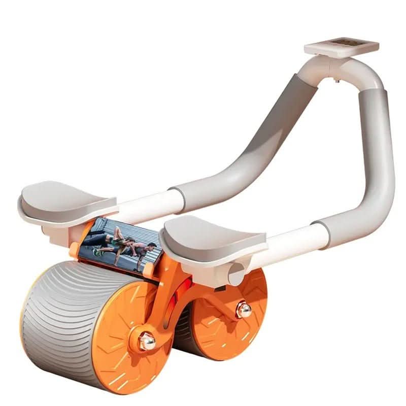 PulseFlex Fitness Roller — Spring-Assisted Design and Integrated Return Mechanism for Abdominal and Hip Training