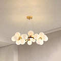 Valentina Bass Glass Bubble Golden Chandelier | ventumra