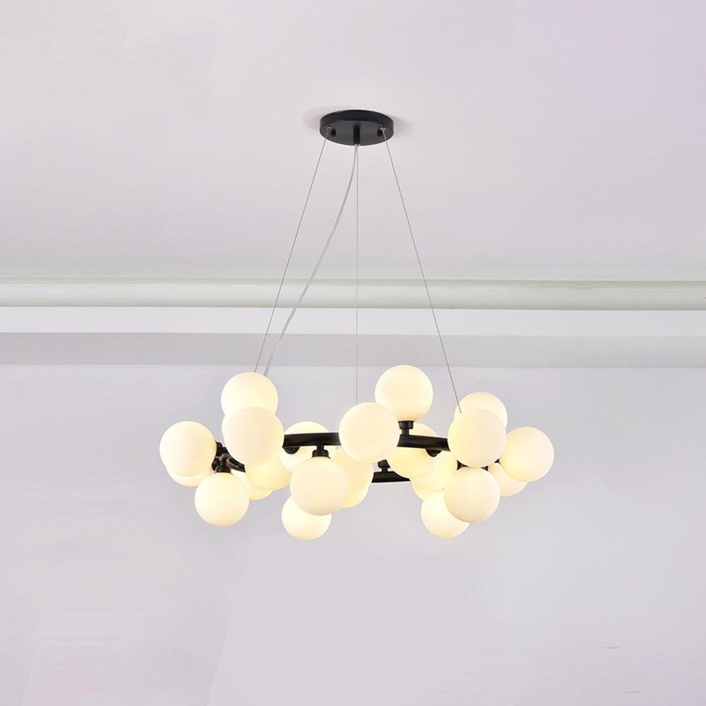 Valentina Bass Glass Bubble Golden Chandelier - Neutralighting