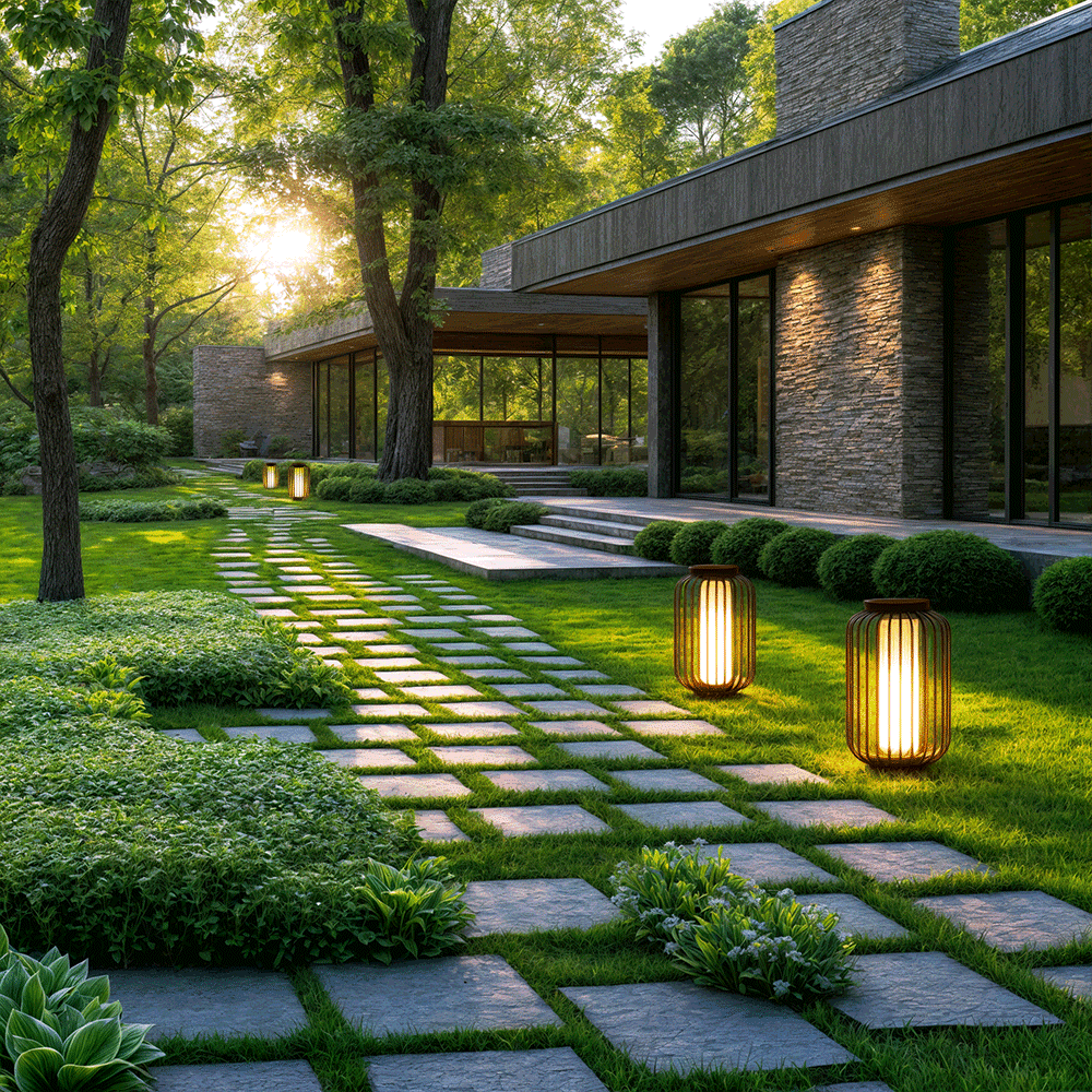 Lunara Cage Outdoor Lamps Waterproof Weatherproof Lighting