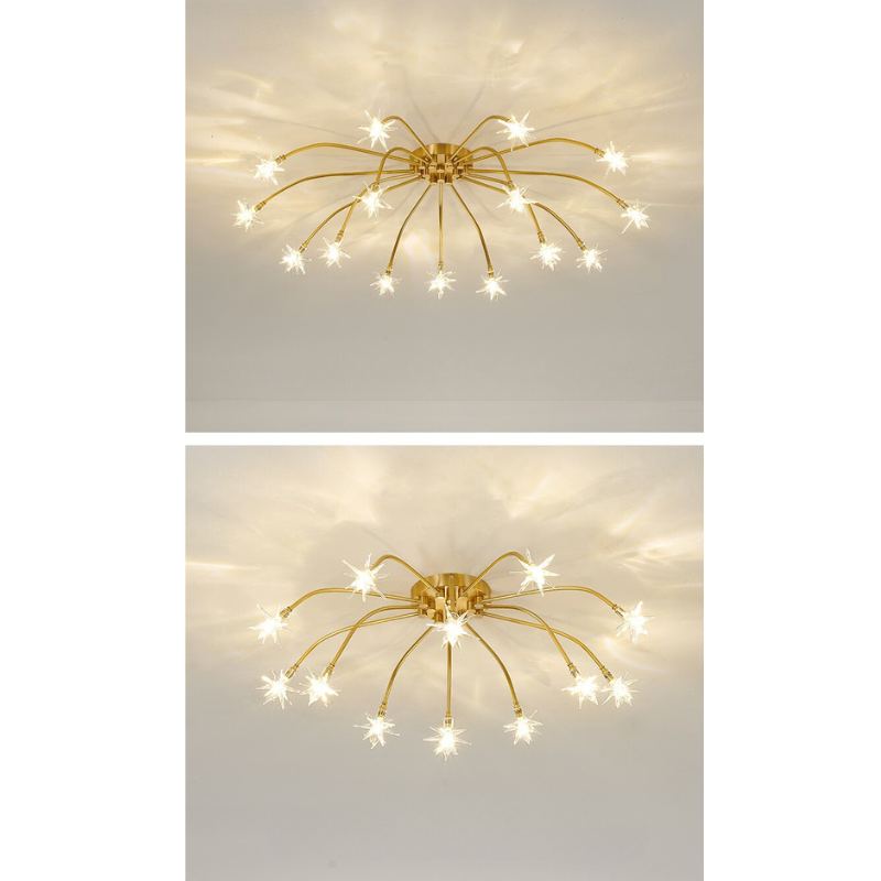 Arisha Art Deco Starry  Flush Mount Ceiling Light | ventumra