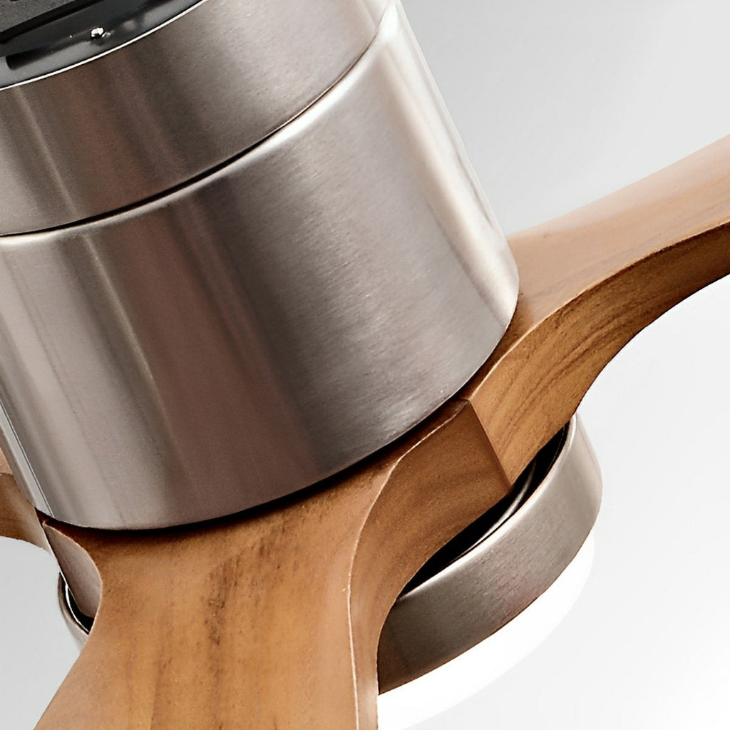 Modern Wood 3-Blade Ceiling Fan Light | Ventumra