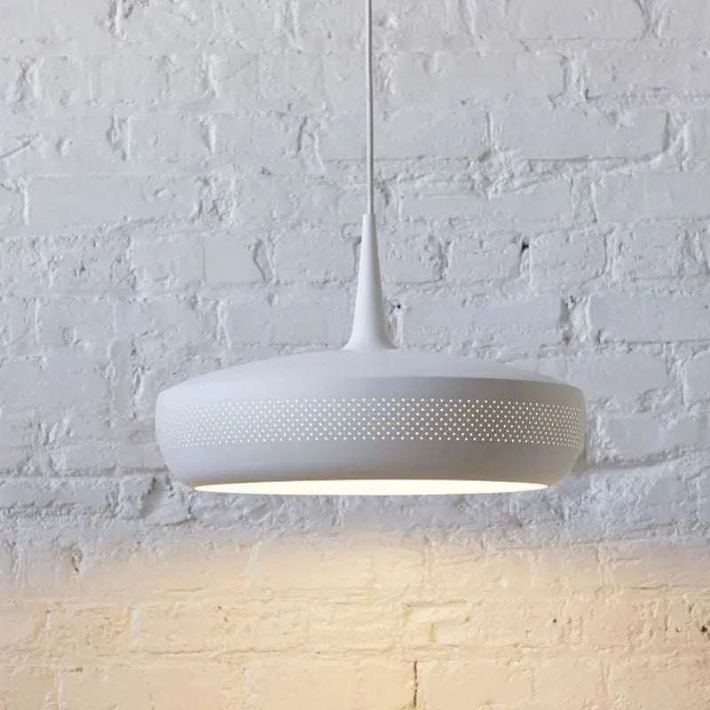 Ardell Nordic Art Pendant Light With White Metal Finish