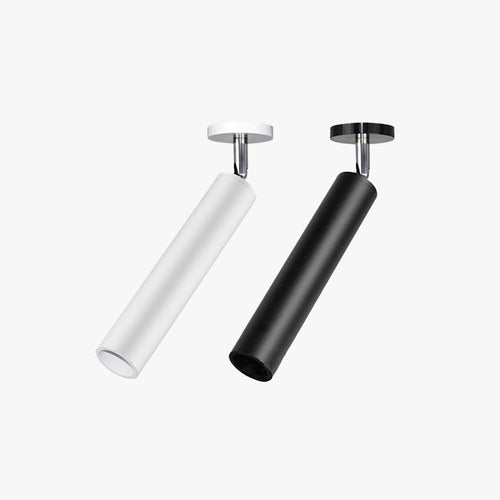 Aria Modern Long Tube Spotlight, Metal, Black/White - Neutralighting