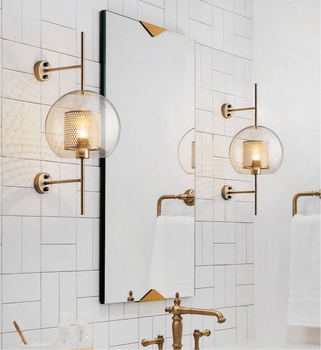 Aurelle Glass Lamp | Vintage LED Fixture For Living Rooms