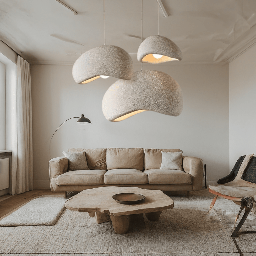 LumaNest dimbar taklampa i polystyren — justerbar belysning