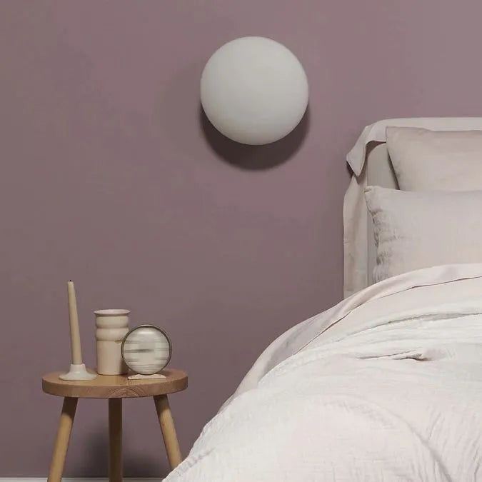 Valentina Modern Globe Shape Vanity Metal Glass LED Wall Lamp | ventumra