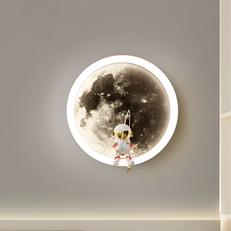 Lunara | LED Astronaut Wall Lamp With Moon Glow Light