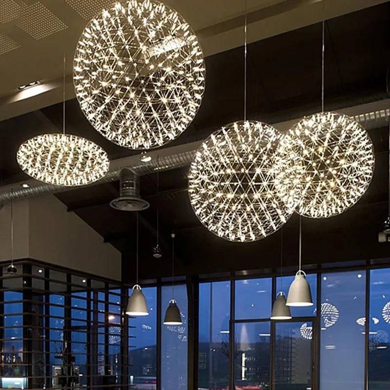 Arisha Firework Art Deco Orbit Shade Pendant Light | ventumra