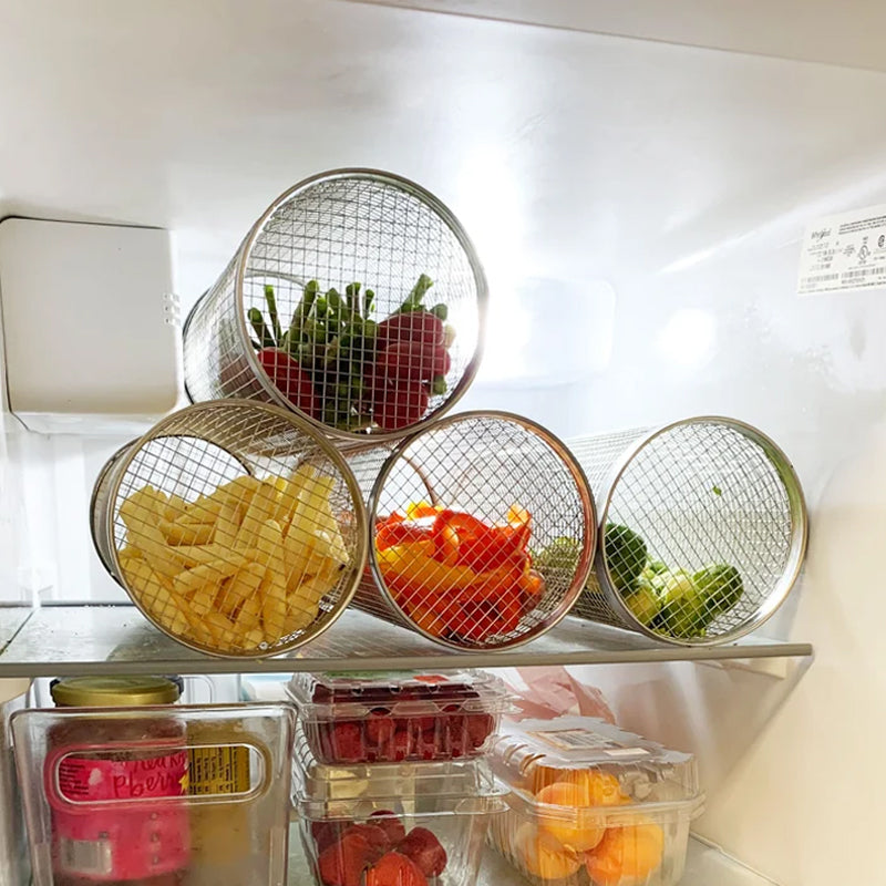 Stainless Steel Grill Basket — 360° Even-Heating BBQ Tool