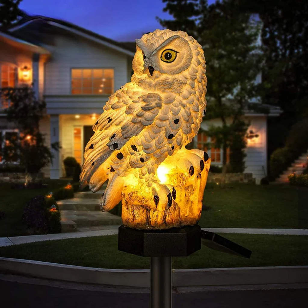Lunara Solar Owl Garden Lamp For Outdoor Ambient Lighting