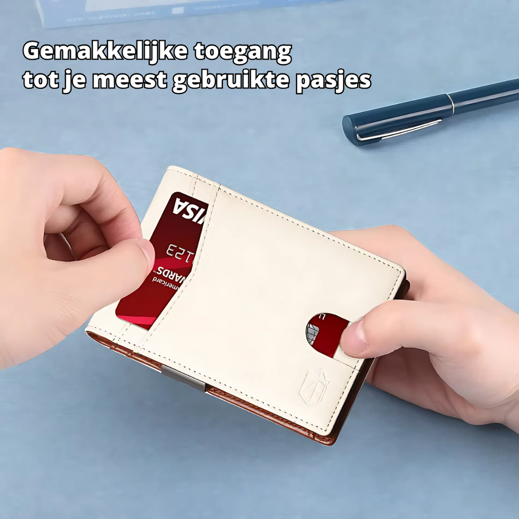 RFID-plånbok i läder för män — smidig, kompakt korthållare