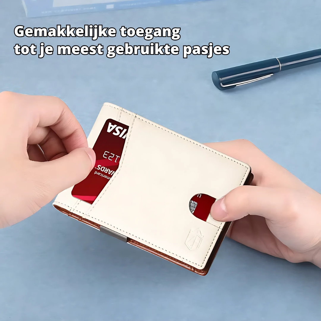RFID-plånbok i läder för män — smidig, kompakt korthållare