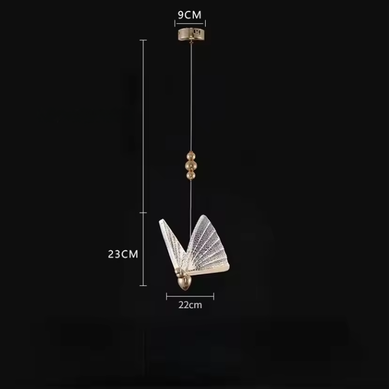 Aurelle Modern LED Pendant Lamp With Butterfly Design