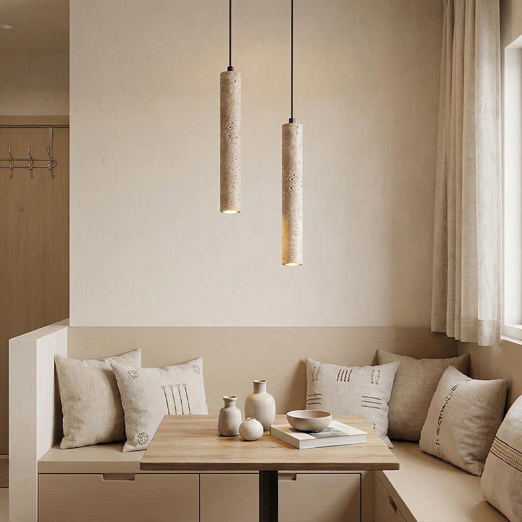 Refined Travertine  Pendant Light | Ventumra