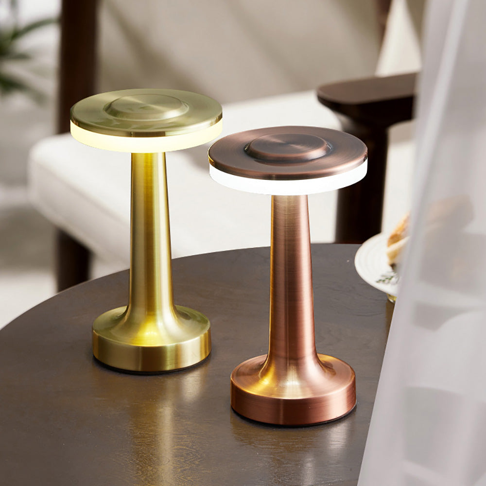 NovaBar Retro Bar Table Lamp Sleek Chrome Finish Accent