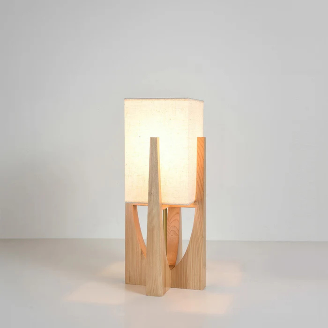 Miyara | Japanese Solid Wood Floor Lamp For Cozy Living
