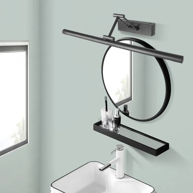 Volo Modern Linear Mirror Front Vanity Metal LED Wall Lamp | ventumra