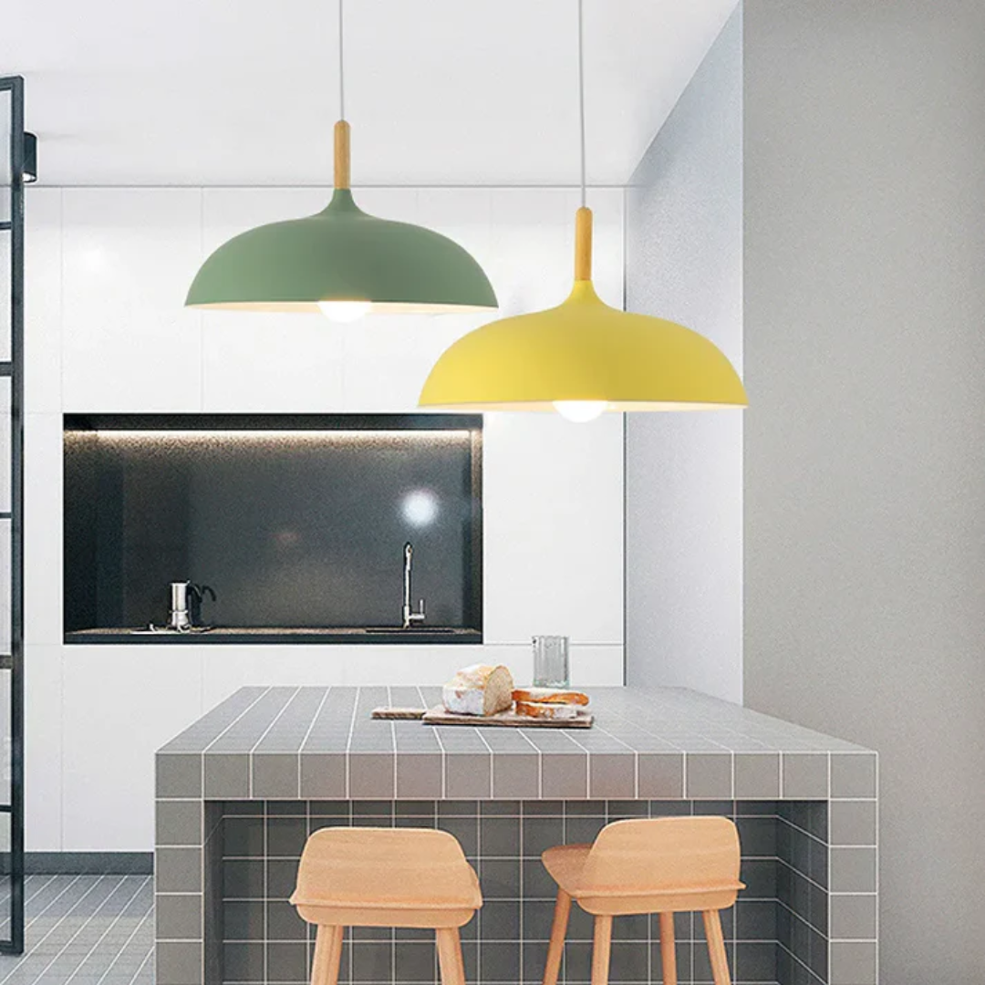 Kirrea | Oak Minimalist Luxury Pendant Lamp for Dining