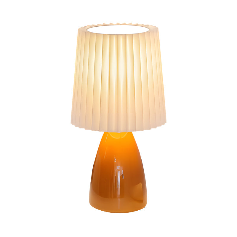 Aurelle | Glass Base Dimmable Desk Lamp With USB Port