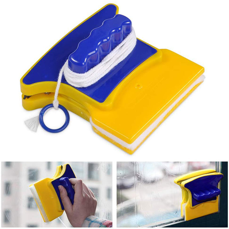 Curățător magnetic pentru ferestre, cu două fețe - unealtă pentru geamuri cu panouri duble