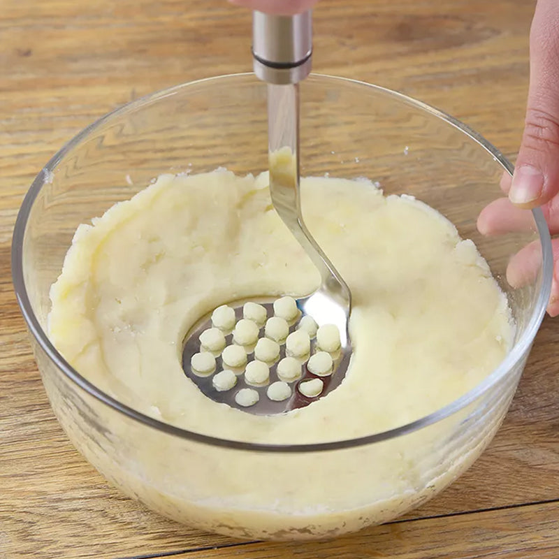 High-Quality Stainless Steel Potato Masher — Easy-Clean Design