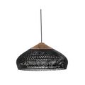 Aurelle Hand-Woven Rattan Boho Pendant Ceiling Light