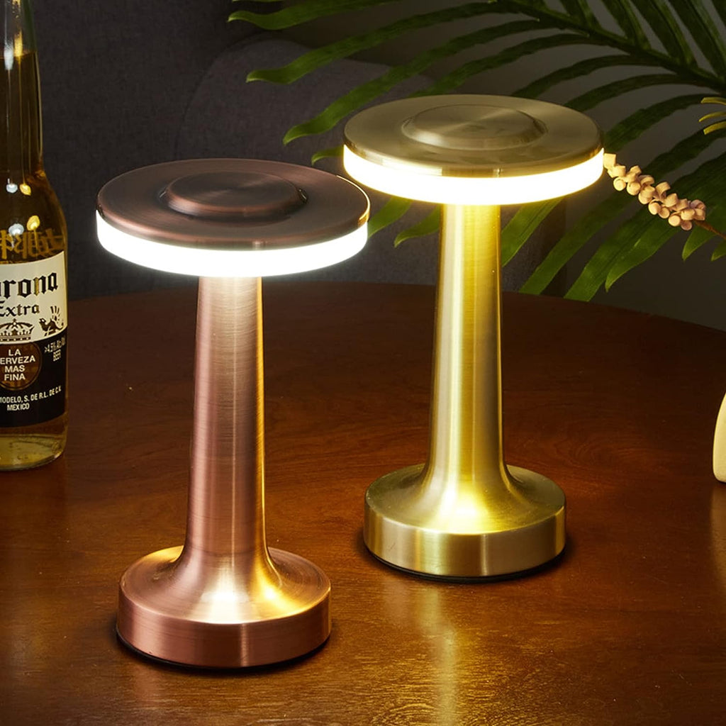 NovaBar Retro Bar Table Lamp Sleek Chrome Finish Accent