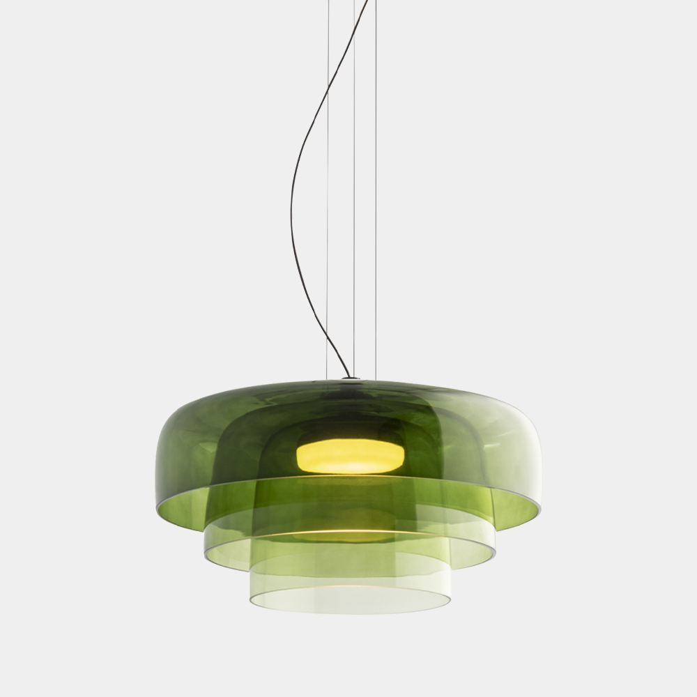 Vespero Glass Ceiling Lamp — Medieval Recessed Style