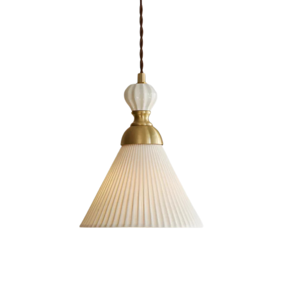 Linari Modern Japanese Ceramic Pendant Light for Dining Table