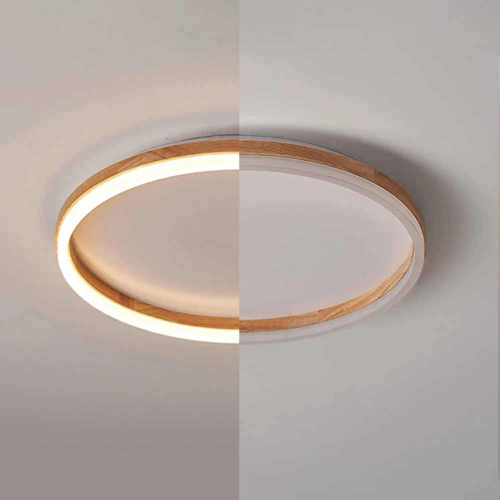 Tomo Flush Mount Ceiling Light Wood | ventumra